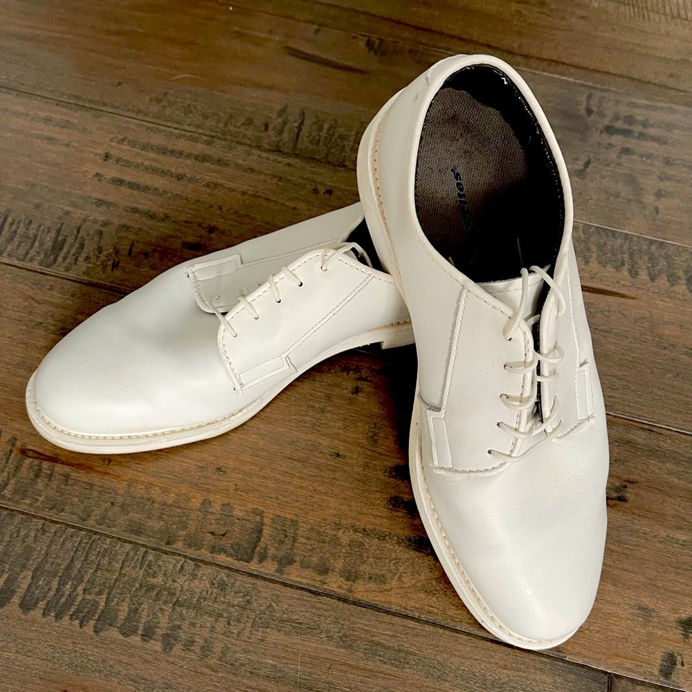 Navy Officer white dress shoes.